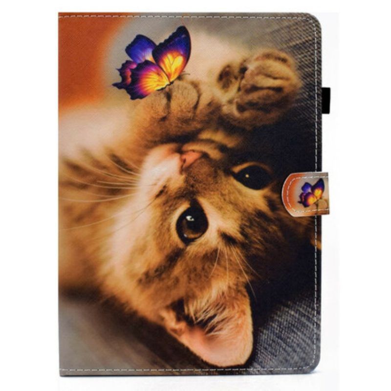 Lederhüllen Für iPad Pro 11" (2022) Mein Kätzchen Und Mein Schmetterling