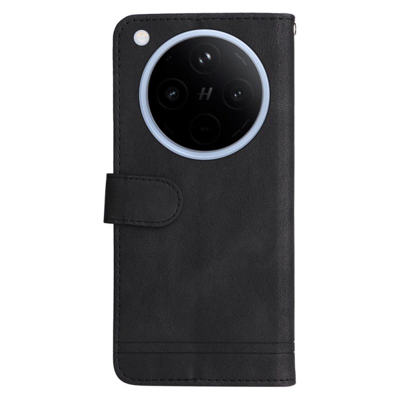Lederhüllen Für Oppo Find X8 Klassischer Vintage-riemen