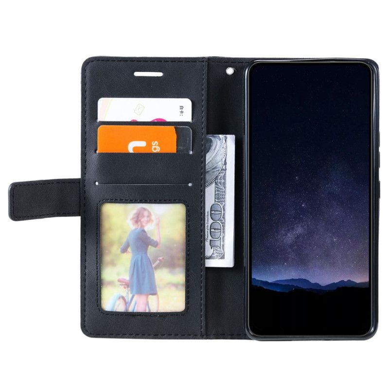 Lederhüllen Oppo Find X8 Zweifarbig Gestreift Muster