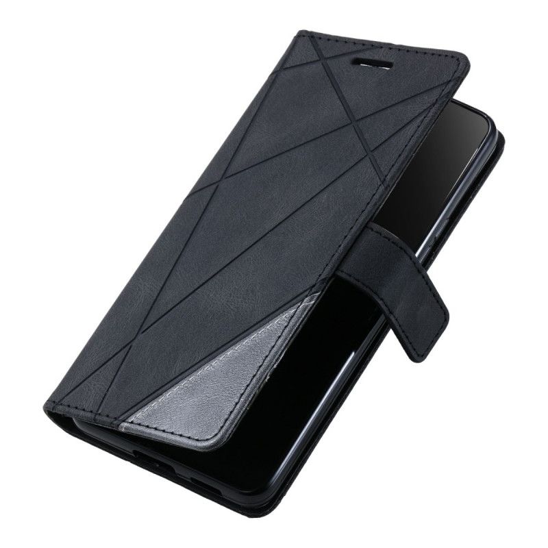 Lederhüllen Oppo Find X8 Zweifarbig Gestreift Muster