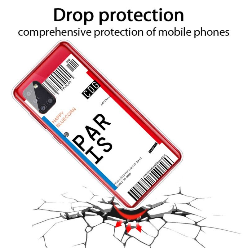 Hülle Für Samsung Galaxy A51 5G Bordkarte Nach Paris