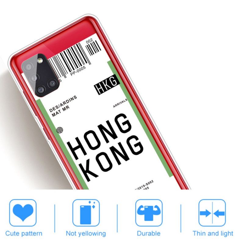 Hülle Samsung Galaxy A51 5G Bordkarte Nach Hongkong