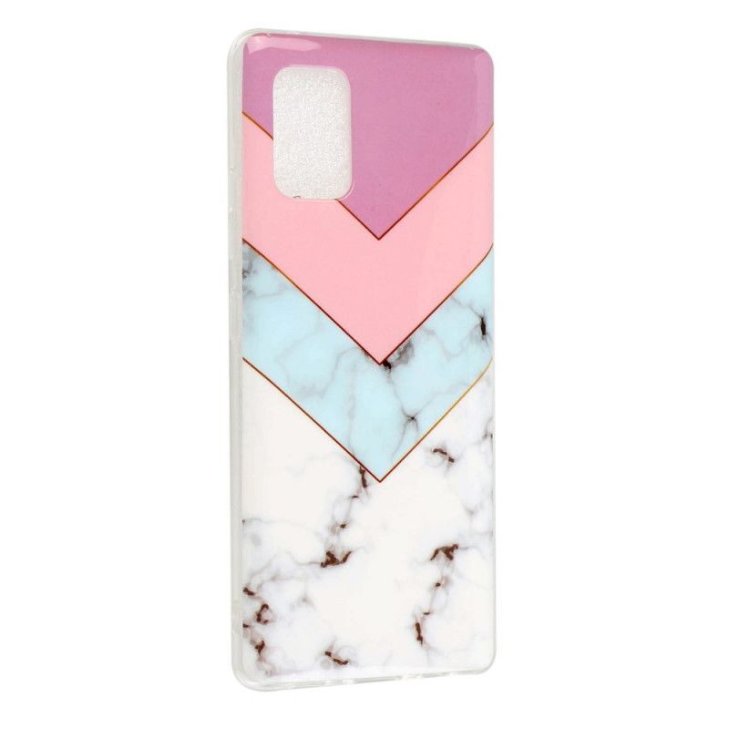 Hülle Samsung Galaxy A51 5G Farbiger Glamourmarmor
