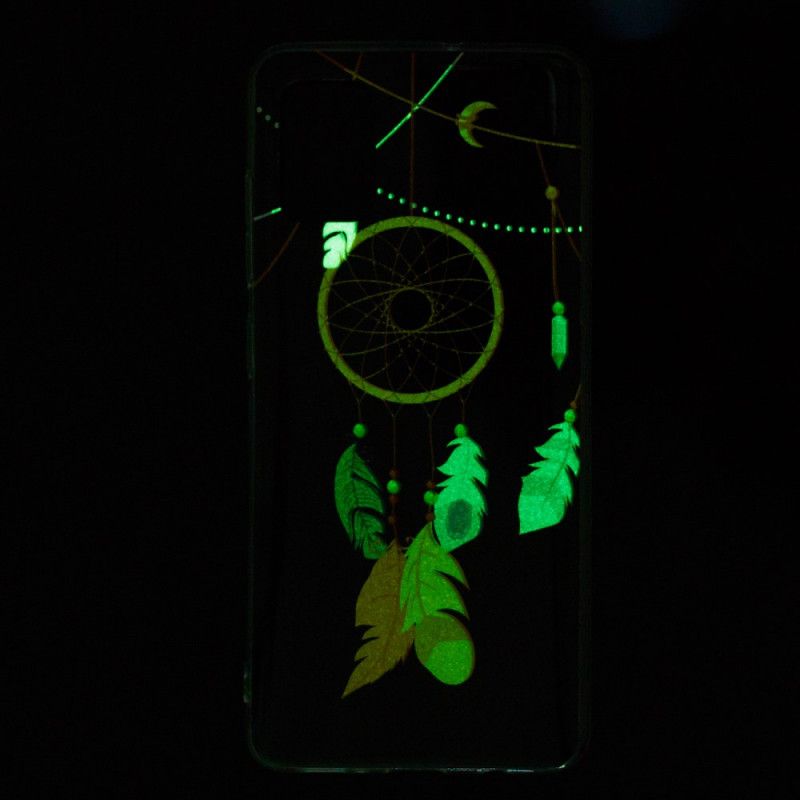 Hülle Samsung Galaxy A51 5G Schwarz Einzigartiger Fluoreszierender Traumfänger