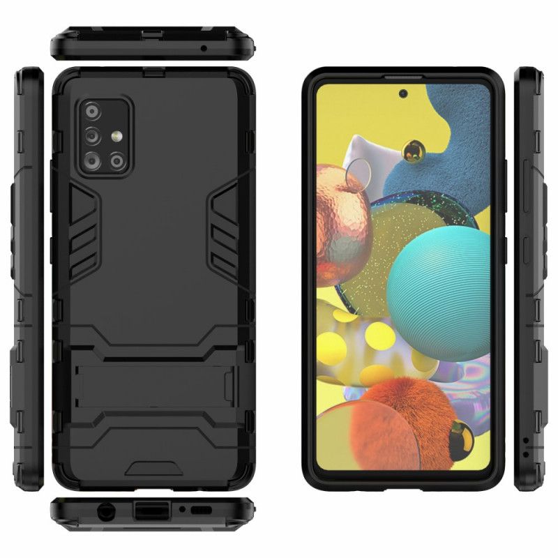 Hülle Samsung Galaxy A51 5G Schwarz Handyhülle Extrem Widerstandsfähige Zunge