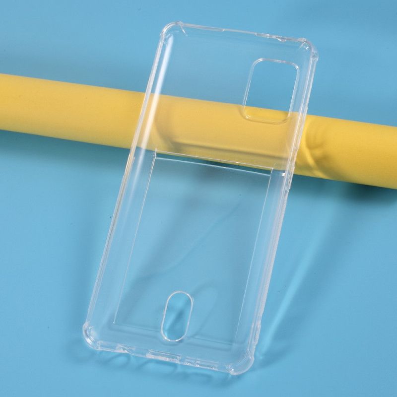 Hülle Samsung Galaxy A51 5G Transparenter Kartenhalter