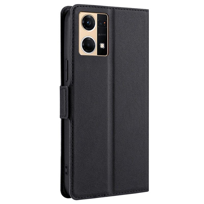 Flip Case Für Oppo Reno 7 Finesse-doppelverschluss