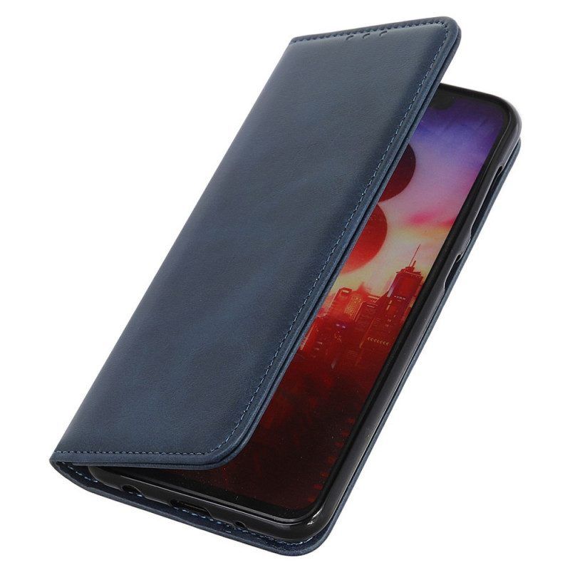 Flip Case Für Oppo Reno 7 Klassisches Spaltleder