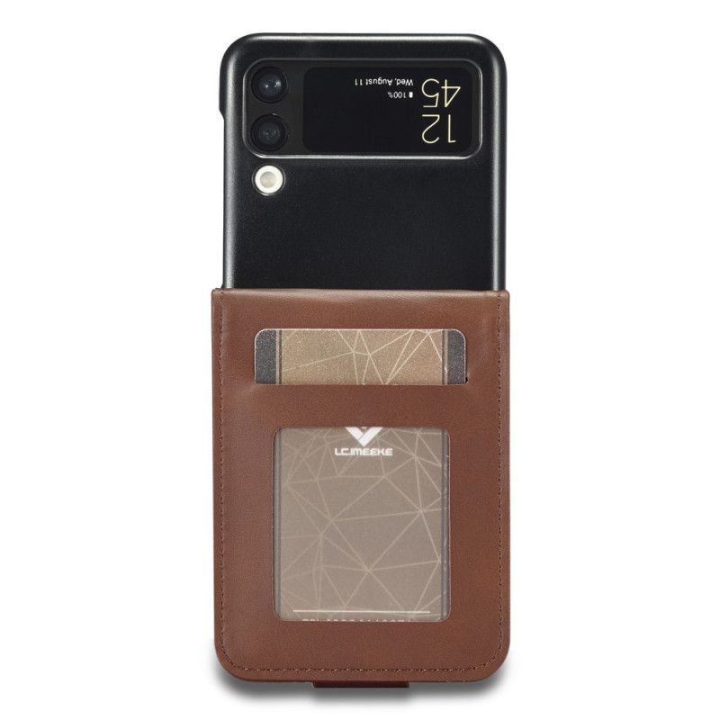 Case Für Samsung Galaxy Z Flip 3 5g Kartenhalter Und Verschluss Lc.imeeke