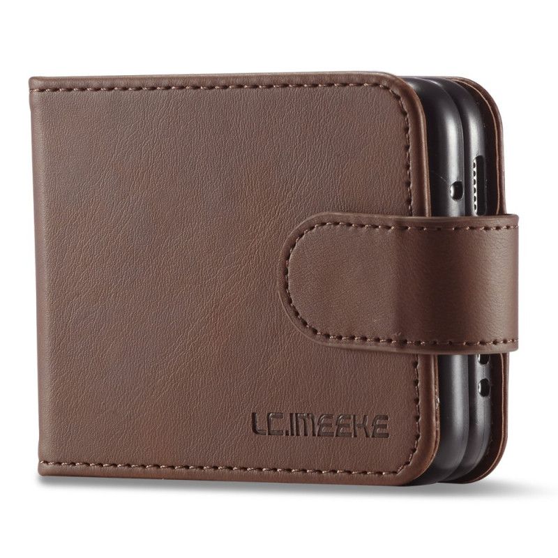 Case Für Samsung Galaxy Z Flip 3 5g Kartenhalter Und Verschluss Lc.imeeke