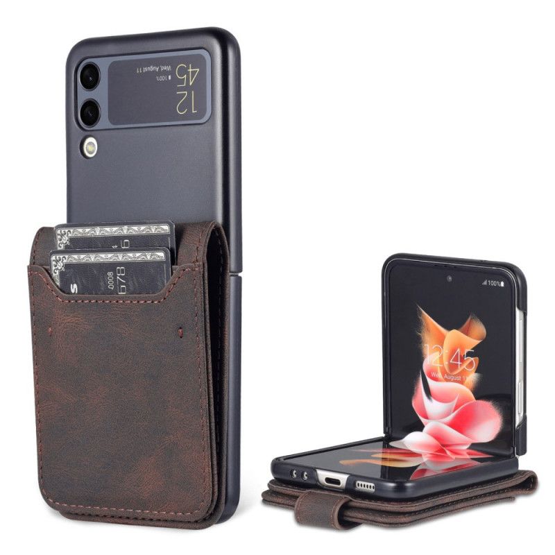 Case Samsung Galaxy Z Flip 3 5g Kartenetui Und Riemen In Lederoptik Azns