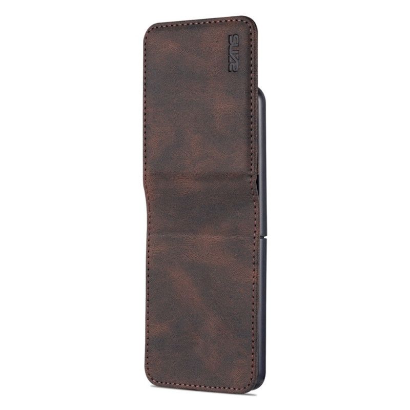 Case Samsung Galaxy Z Flip 3 5g Kartenetui Und Riemen In Lederoptik Azns