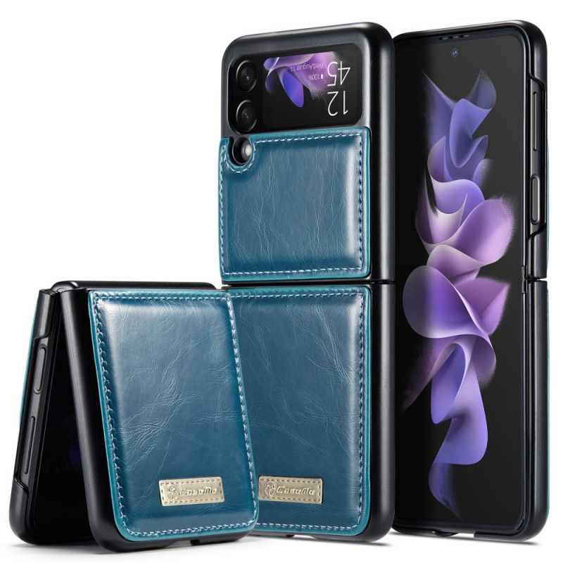 Hülle Für Samsung Galaxy Z Flip 3 5g Caseme-stil Aus Gewachstem Leder