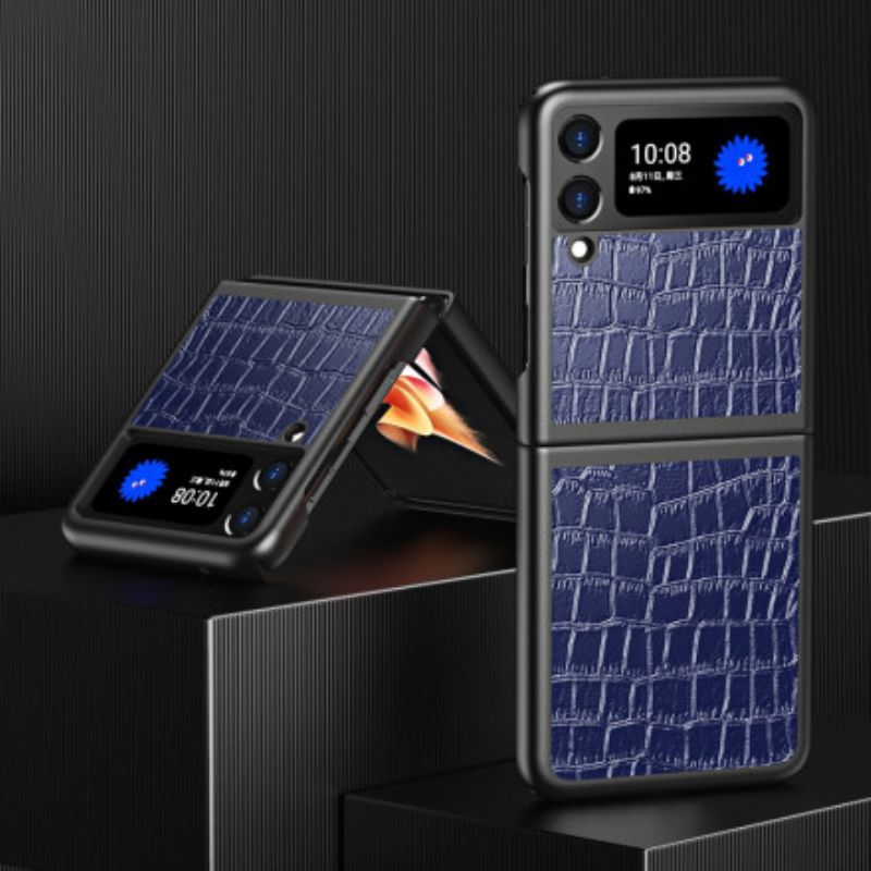 Hülle Für Samsung Galaxy Z Flip 3 5g Krokodilleder-stil