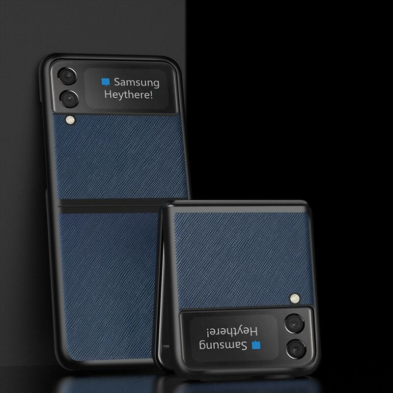Hülle Für Samsung Galaxy Z Flip 3 5g Strukturiertes Kunstleder