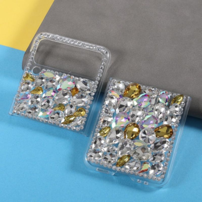 Hülle Samsung Galaxy Z Flip 3 5g Handyhülle Farbige Edelsteine