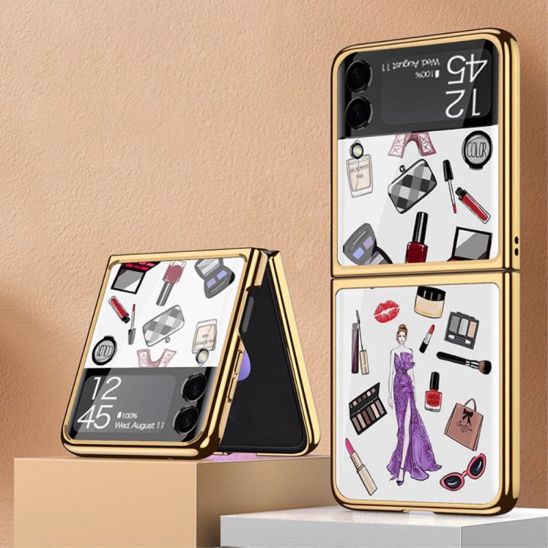 Hülle Samsung Galaxy Z Flip 3 5g Handyhülle Gehärtetes Glas Gkk Make-up