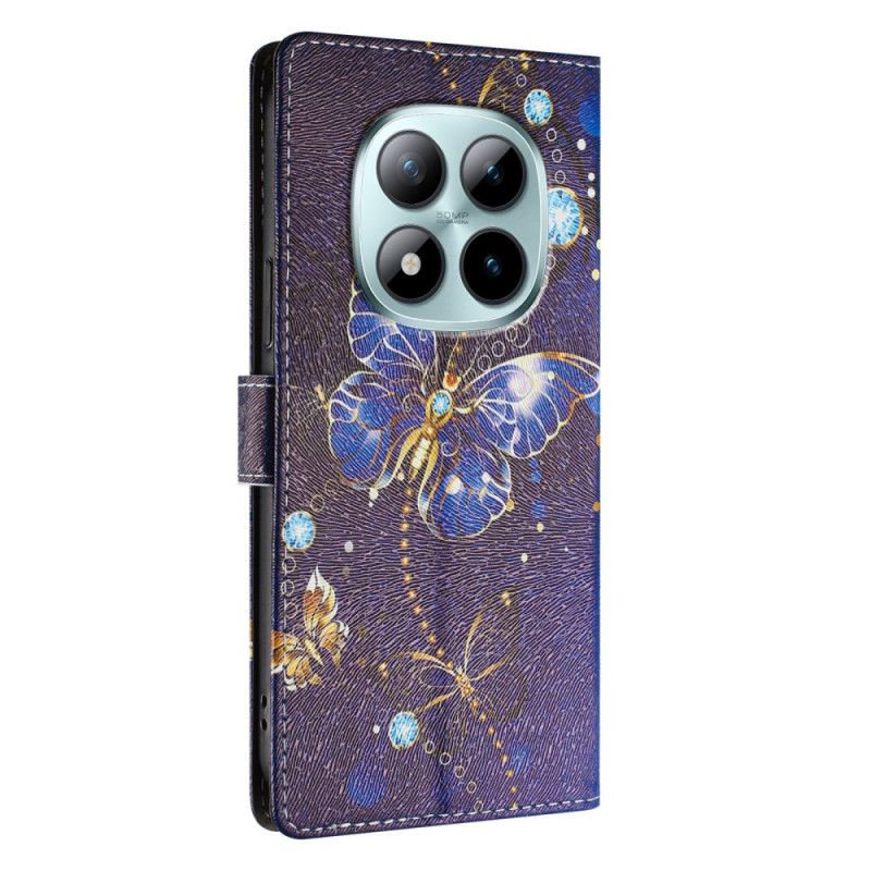 Lederhüllen Für Xiaomi Redmi Note 15 Pro Plus 5g Kostbare Schmetterlinge