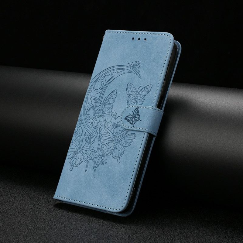 Lederhüllen Für Xiaomi Redmi Note 15 Pro Plus 5g Schmetterlings- Und Blumenmuster