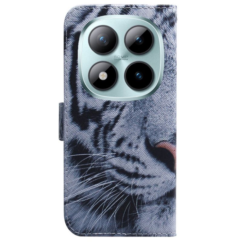 Lederhüllen Für Xiaomi Redmi Note 15 Pro Plus 5g Weißer Tiger