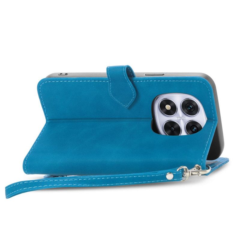 Lederhüllen Für Xiaomi Redmi Note 15 Pro Plus 5g Wildlederoptik Mit Blumenmuster