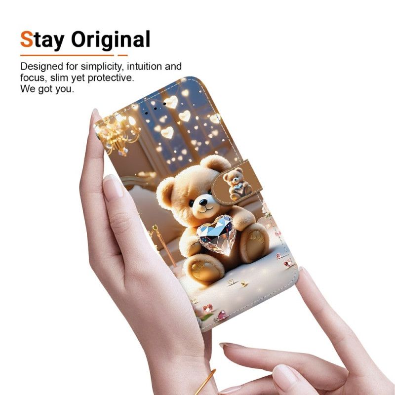 Lederhüllen Xiaomi Redmi Note 15 Pro Plus 5g Diamantbär