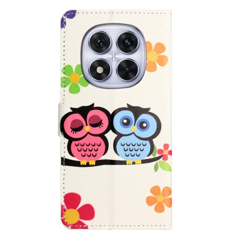 Lederhüllen Xiaomi Redmi Note 15 Pro Plus 5g Handyhülle Eulenpaar