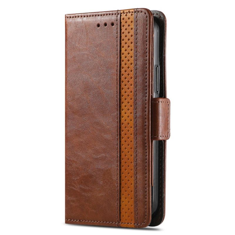 Lederhüllen Xiaomi Redmi Note 15 Pro Plus 5g Handyhülle Goldener Verschluss Caseneo