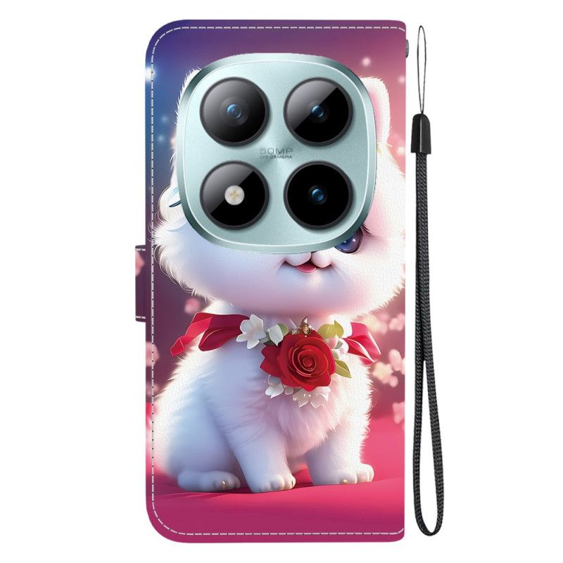 Lederhüllen Xiaomi Redmi Note 15 Pro Plus 5g Handyhülle Katze Und Rosen
