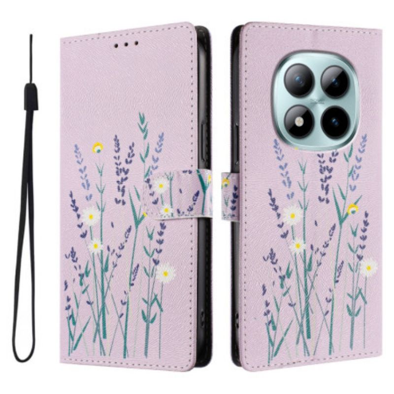 Lederhüllen Xiaomi Redmi Note 15 Pro Plus 5g Handyhülle Lavendelmuster