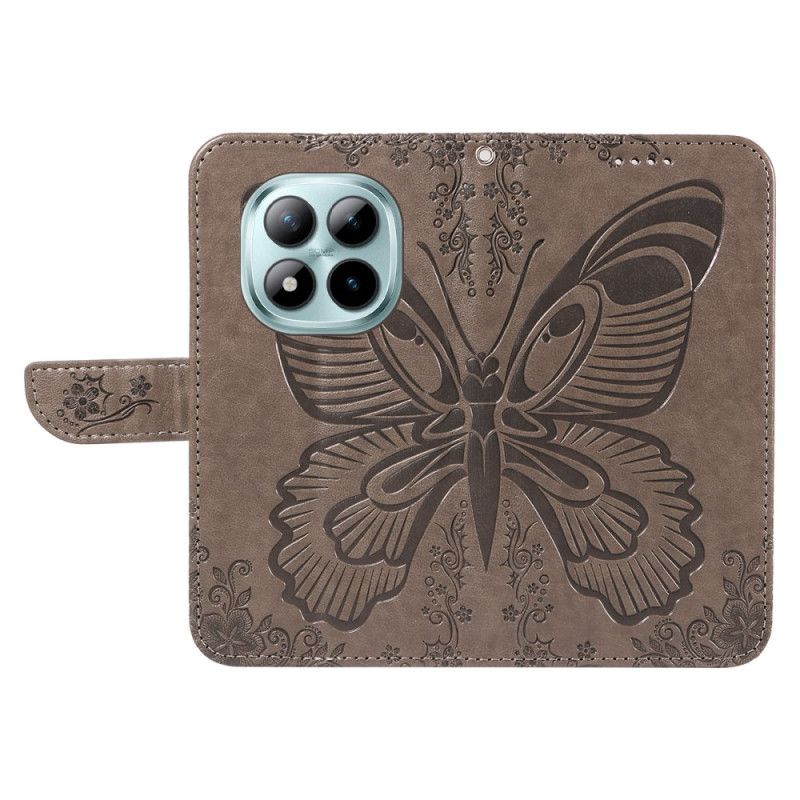 Lederhüllen Xiaomi Redmi Note 15 Pro Plus 5g Handyhülle Schmetterlingsmuster