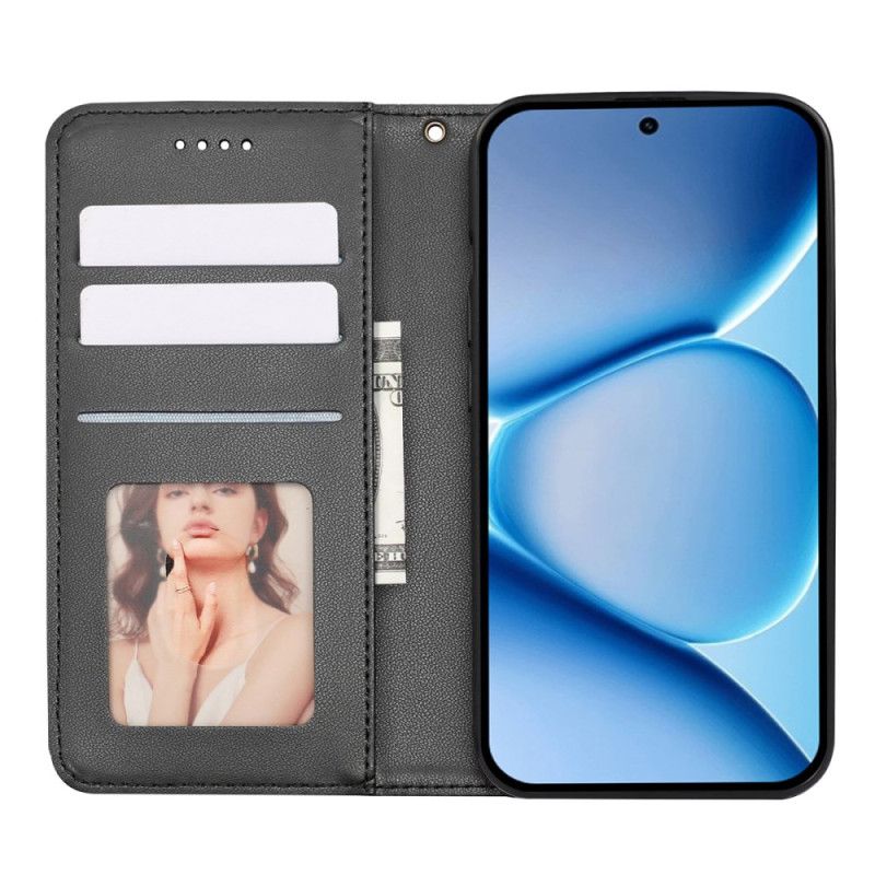 Lederhüllen Xiaomi Redmi Note 15 Pro Plus 5g Klappdeckel Mit Riemenrand