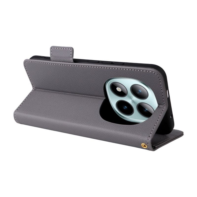 Lederhüllen Xiaomi Redmi Note 15 Pro Plus 5g Litschi-kunstleder Mit Riemen