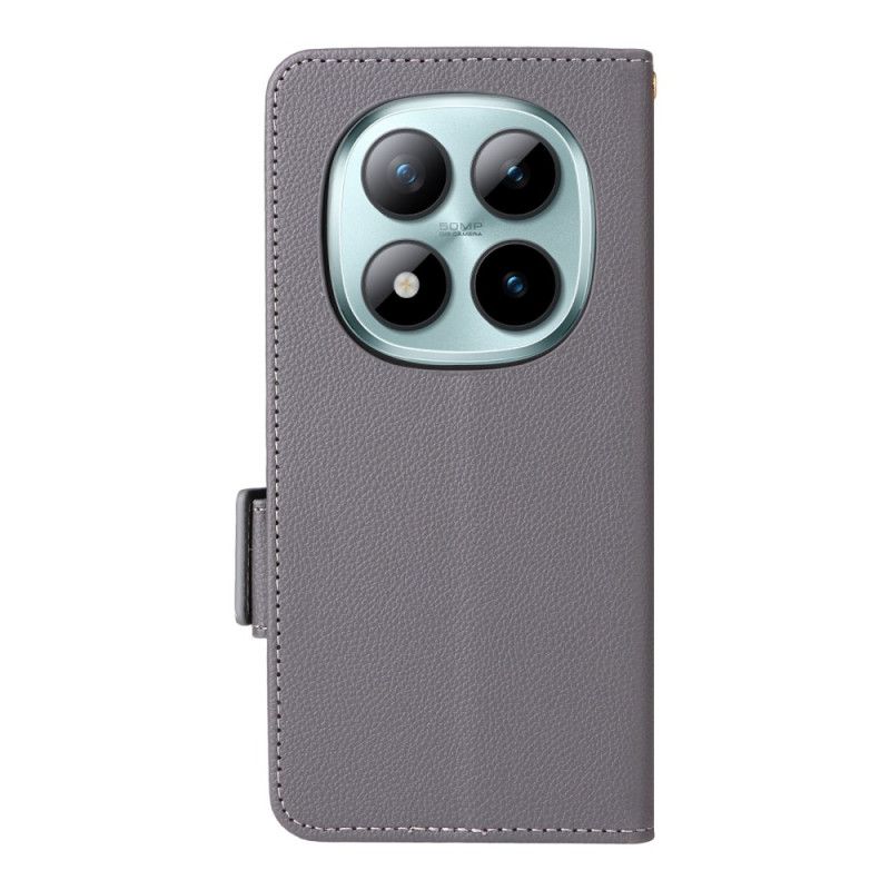 Lederhüllen Xiaomi Redmi Note 15 Pro Plus 5g Litschi-kunstleder Mit Riemen