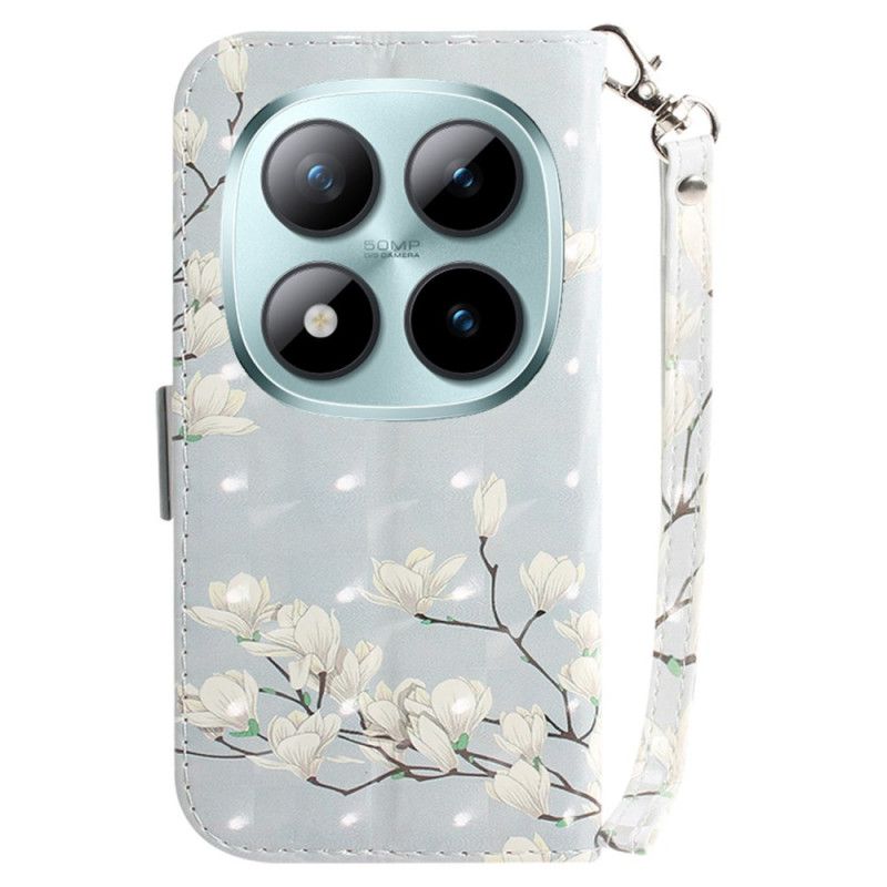 Lederhüllen Xiaomi Redmi Note 15 Pro Plus 5g Riemchenmagnolien