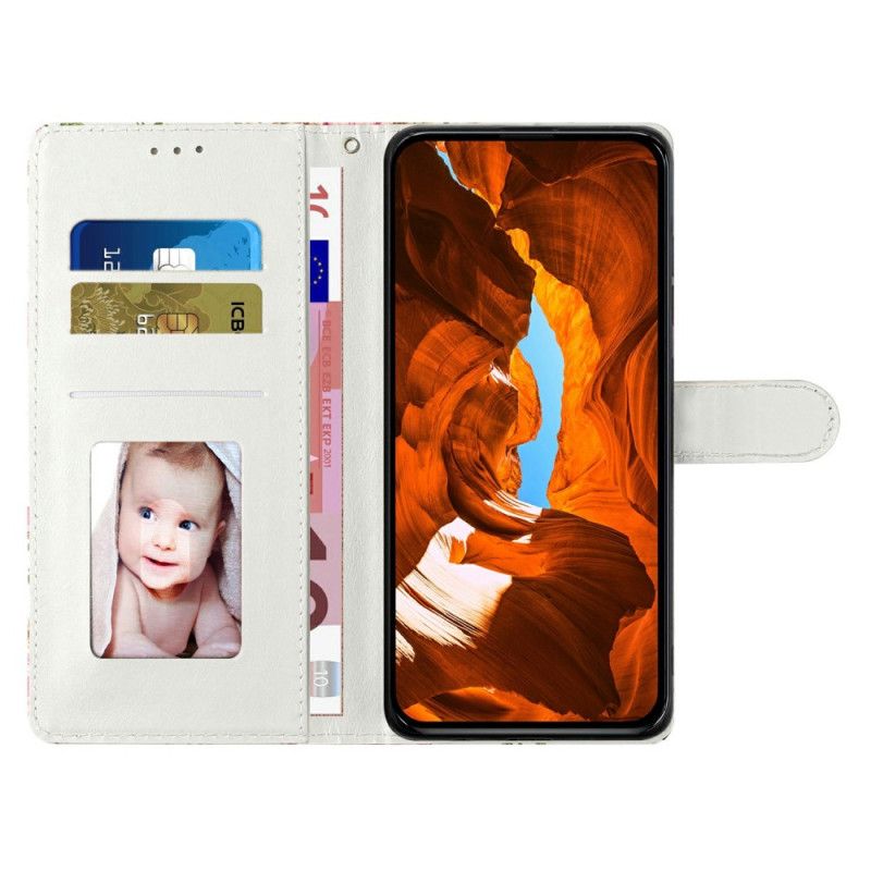 Lederhüllen Xiaomi Redmi Note 15 Pro Plus 5g Rosa Und Grüner Marmor