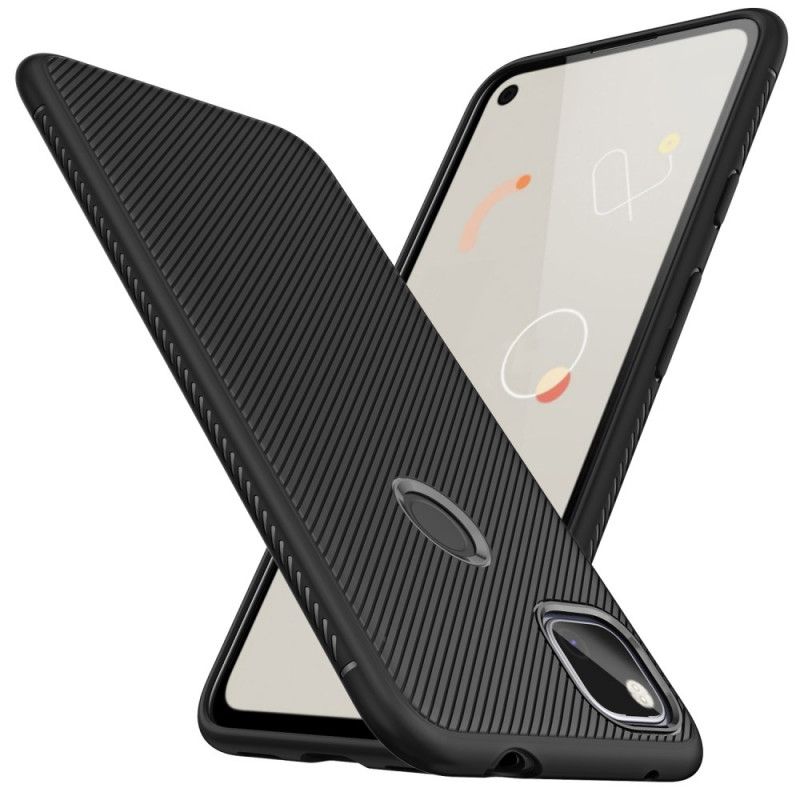 Hülle Für Google Pixel 4a Schwarz Twill Der Jazzserie