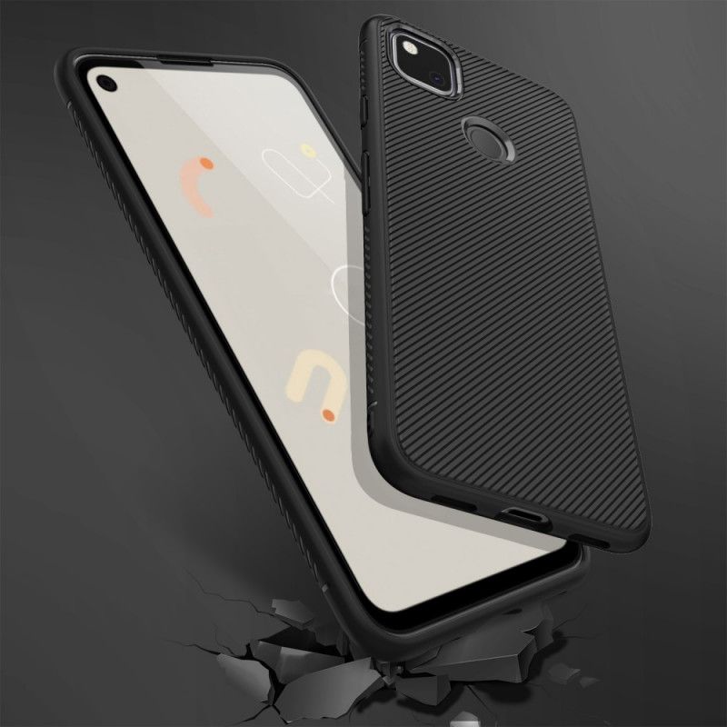 Hülle Für Google Pixel 4a Schwarz Twill Der Jazzserie