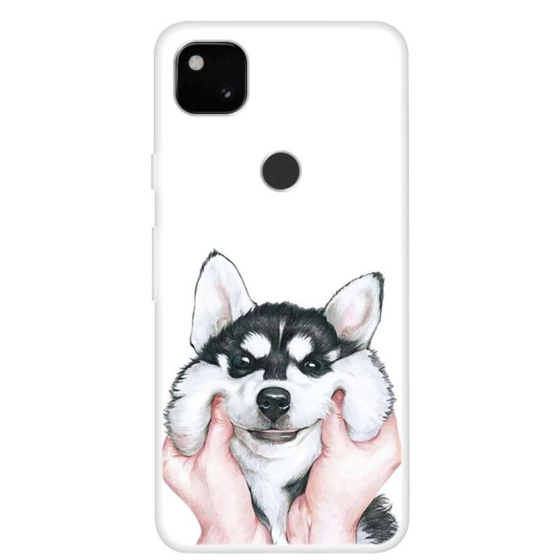 Hülle Google Pixel 4a Lächeln Hund