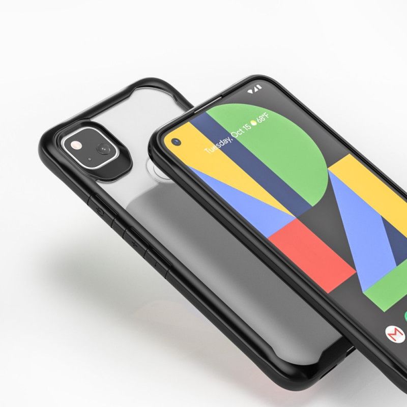 Hülle Google Pixel 4a Schwarz Abgeschrägter Kantenhybrid