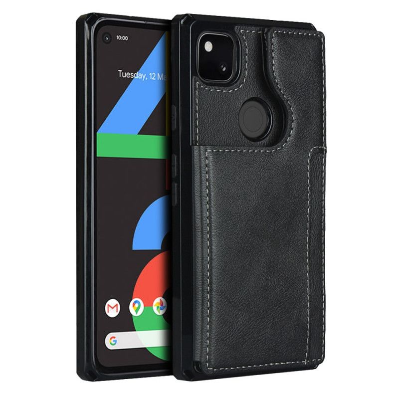 Hülle Google Pixel 4a Schwarz Kartenhalterhalter Und Lanyard