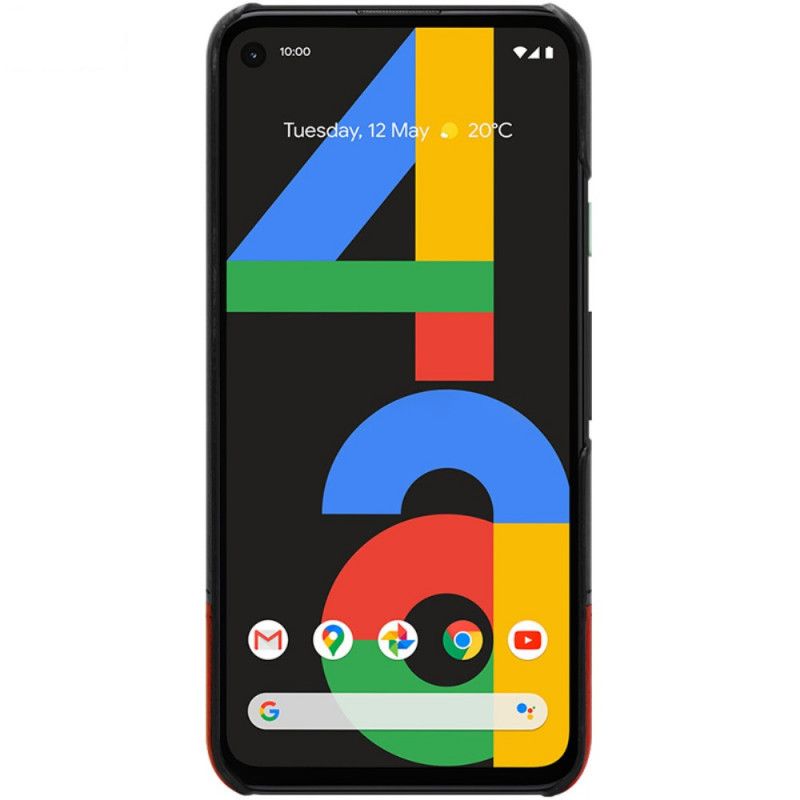 Hülle Google Pixel 4a Schwarz Ledereffekt Der Imak Ruiyi-Serie