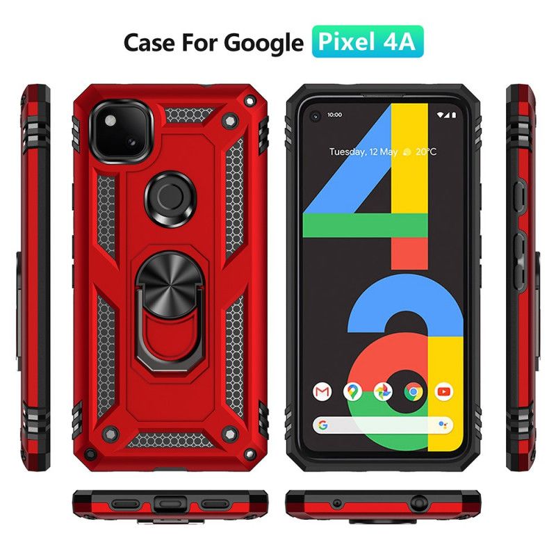 Hülle Google Pixel 4a Schwarz Premium Ring