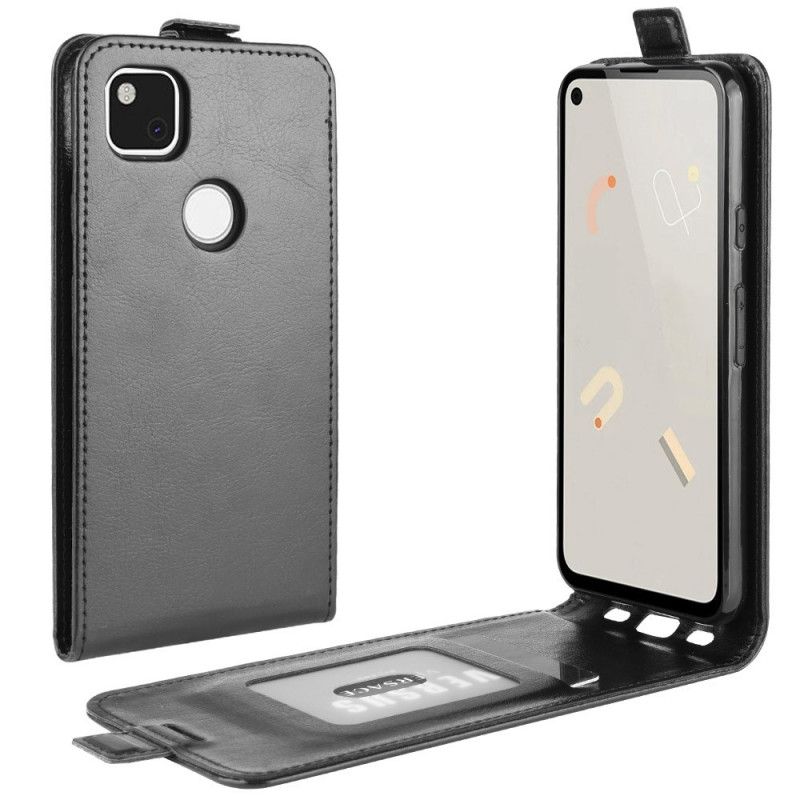 Lederhüllen Google Pixel 4a Schwarz Faltbar