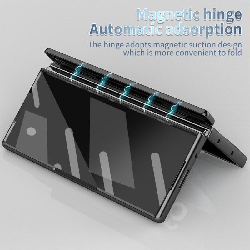 Hülle Für Samsung Galaxy Z Fold 7 Displayschutzfolie Aus Gehärtetem Glas Und Stifthalter