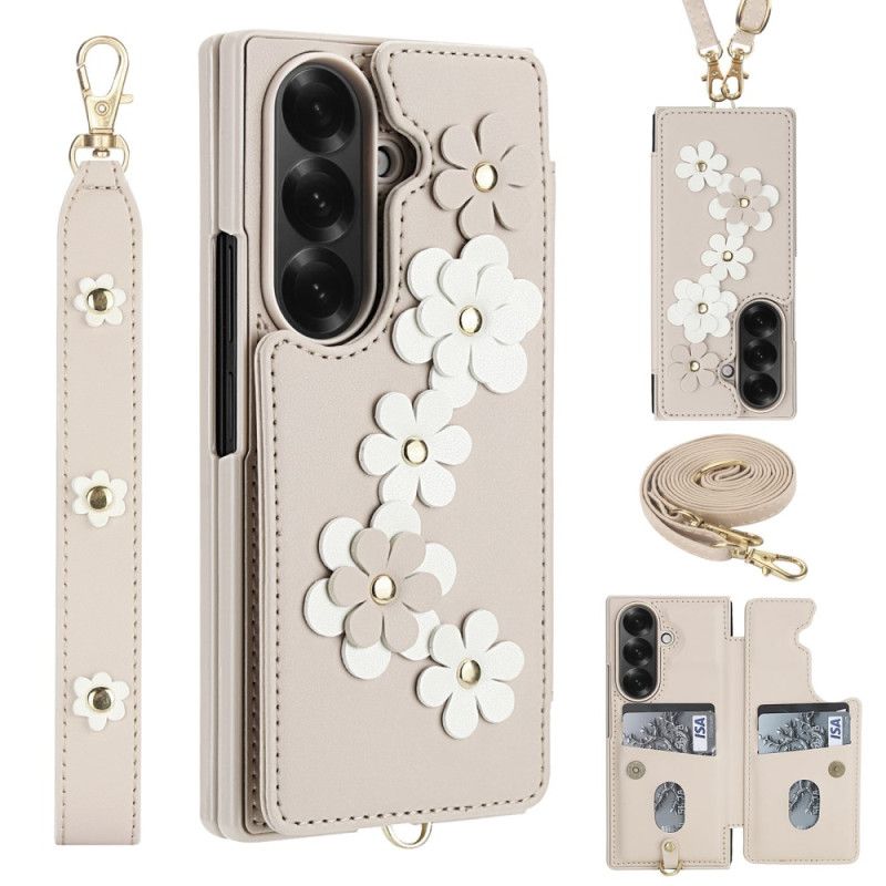 Hülle Samsung Galaxy Z Fold 7 3d-blumen-kartenhalter Und Ständer