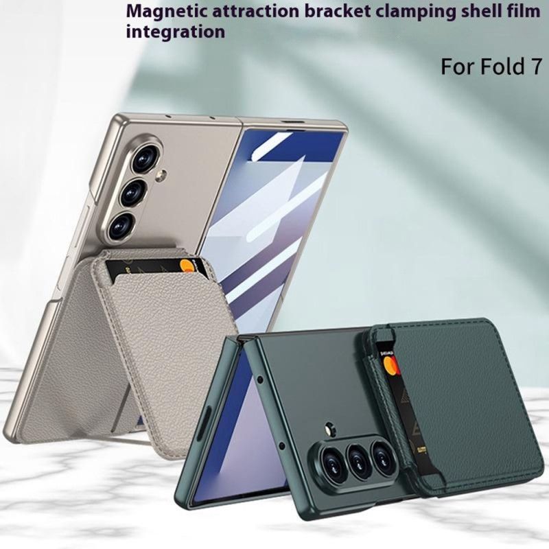 Hülle Samsung Galaxy Z Fold 7 Abnehmbarer Kartenhalter Und Integrierter Ständer