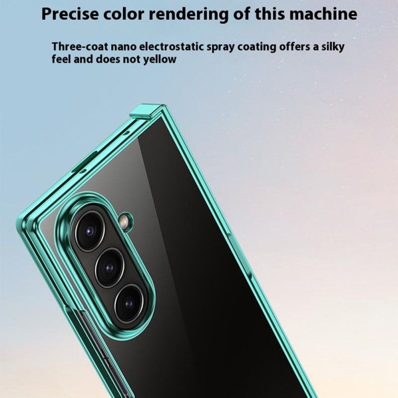 Hülle Samsung Galaxy Z Fold 7 Handyhülle Scharnierdesign In Metalloptik