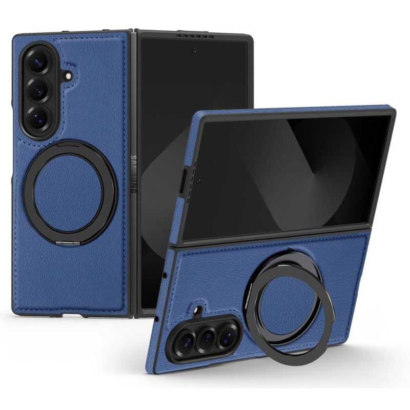 Hülle Samsung Galaxy Z Fold 7 Magsafe-kompatibler Leder-look Mit Drehbarem Ringhalter