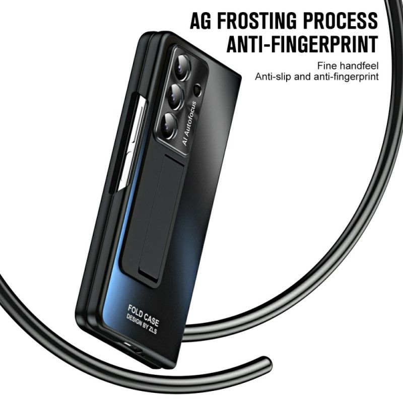 Hülle Samsung Galaxy Z Fold 7 Mattes Design Mit Ständer Und Displayschutzfolie